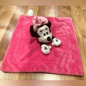Disney Baby Minnie Mouse Lovey Security Blanket Pink Cuddle Soft Toy Girl Plush